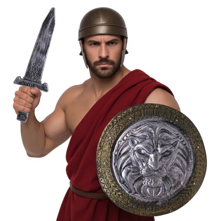Escudo leon romano con espada