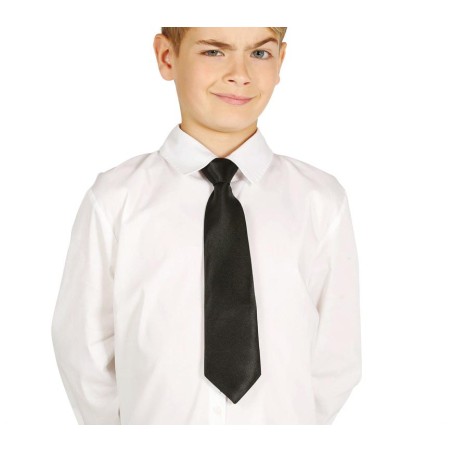 Corbata negra infantil para niño 30 cm