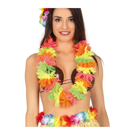 Collar hawaiano extra color neon multicolor
