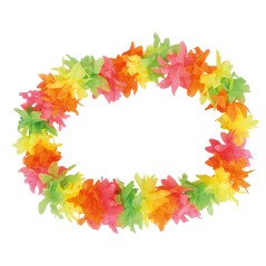 Collar hawaiano extra color neon multicolor-Tus disfraces baratos