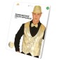 Chaleco lentejuelas oro para hombre