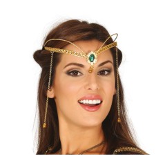 Diadema medieval metalica dorada elfa