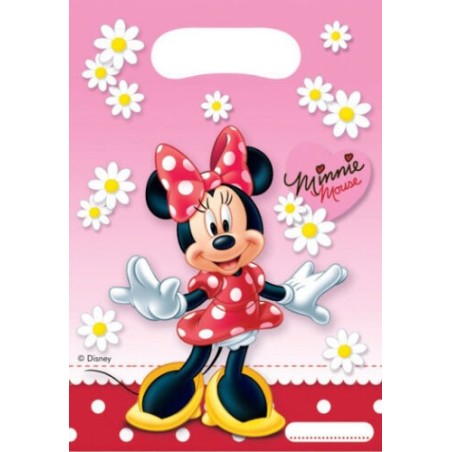 Bolsas Minnie Mouse 6 uds 16x23 cm