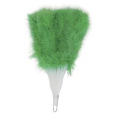 Abanico plumas verde 16 palas-Tus disfraces baratos