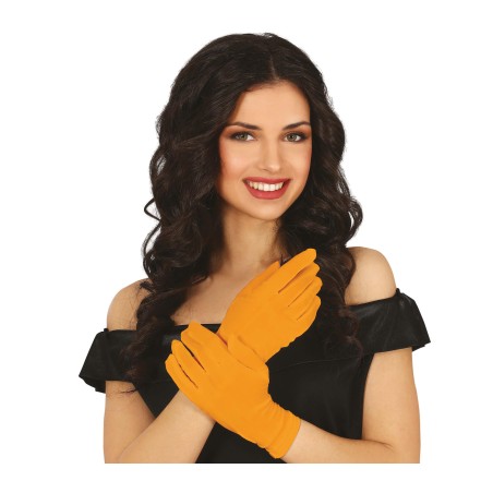 Guantes naranja cortos 20 cm