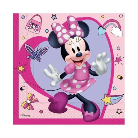 Servilletas Minnie Mouse cumpleaños 20 uds 33 cm