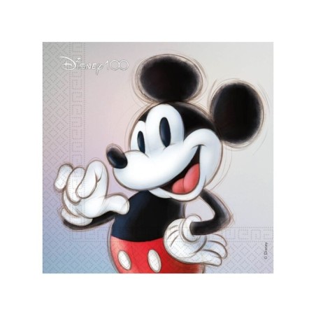 Servilletas Disney Mickey 100 años 20 uds 33 cm