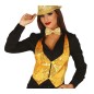 Chaleco lentejuelas oro para mujer