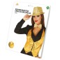 Chaleco lentejuelas oro para mujer