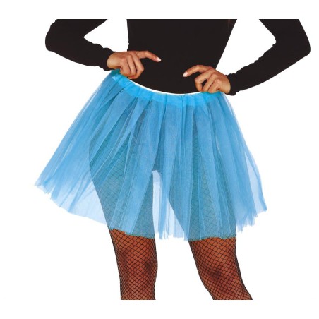 Tutu azul claro para mujer 40 cm-Tus disfraces baratos