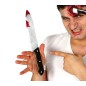 Cuchillo de cocina con sangre 30 cm para halloween