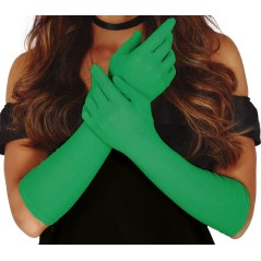 Guantes verdes largos 42 cm