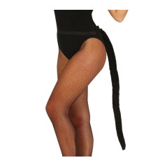 Cola de gato negra 80 cm-Tus disfraces baratos