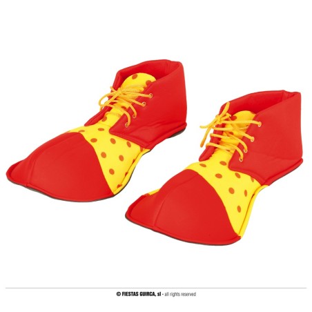 Zapatos rojos de payaso para hombre adulto 36 cm-Tus disfraces baratos