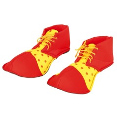 Zapatos rojos de payaso para hombre adulto 36 cm