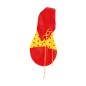 Zapatos rojos de payaso para hombre adulto 36 cm