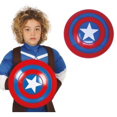 Escudo superheroe con estrella 32 cm infantil para niño-Tus disfraces baratos