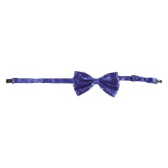 Pajarita azul lentejuelas 12 cm-Tus disfraces baratos