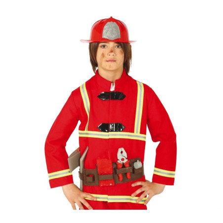 Cinturon de bombero con casco y accesorios