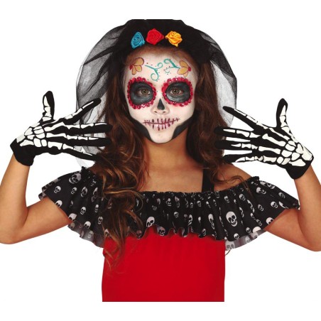Guantes de esqueleto infantil