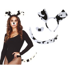 Conjunto diadema orejas y cola de dalmata-Tus disfraces baratos
