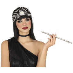 Sombrero flocado negro el Zorro adulto