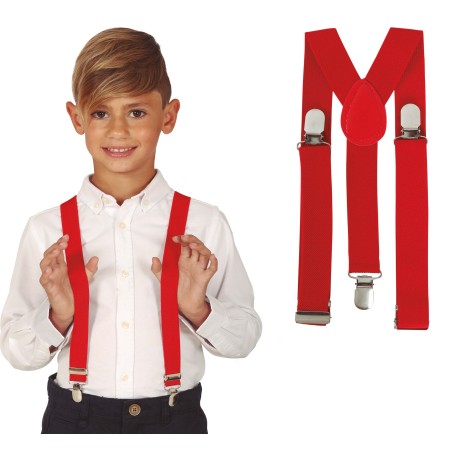 Tirantes rojos infantiles para niño-Tus disfraces baratos