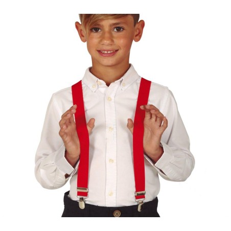 Tirantes rojos infantiles para niño