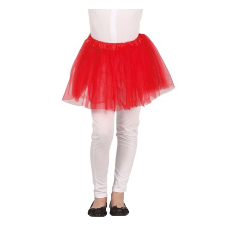 Tutu infantil rojo 30 cm para niña