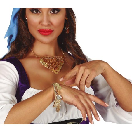 Pulsera monedas zingara o bailarina arabe