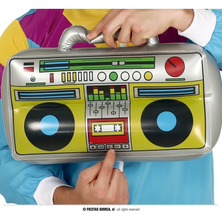Radio hinchable años 80 90-Tus disfraces baratos