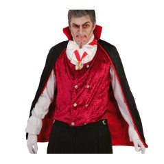 Capa vampiro 90 cm negro-rojo