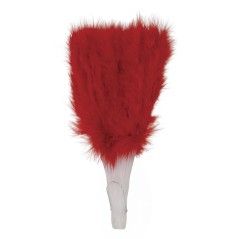 Abanico plumas rojo  16 palas-Tus disfraces baratos