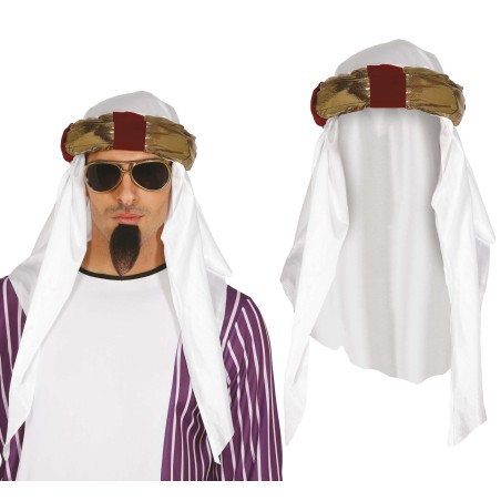 Turbante principe del desierto arabe-Tus Disfraces baratos