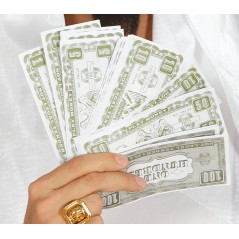 Billetes dolares bolsa 75 unidades-Tus disfraces baratos