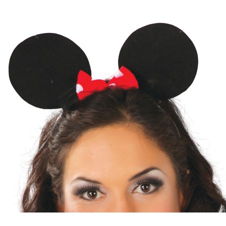 Diadema ratoncita minnie con lazo-Tus Disfraces baratos