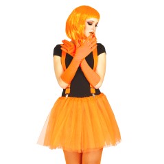 Guantes naranja neon 42 cm largos