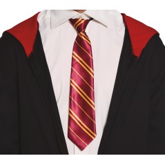 Corbata mago roja rayas 45 cm harry