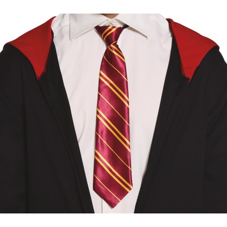 Corbata mago roja rayas 45 cm harry