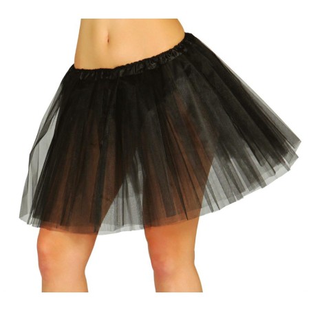 Tutu negro para mujer adulto falda