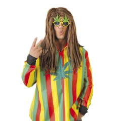 Gafas rasta hojas de maria