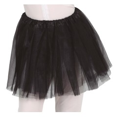 Tutu infantil negro 30 cm para niña-Tus disfraces baratos