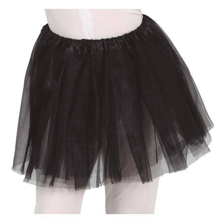 Tutu infantil negro 30 cm para niña-Tus disfraces baratos