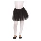 Tutu infantil negro 30 cm para niña
