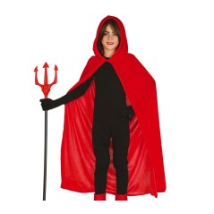 Capa roja con capucha infantil 100 cm