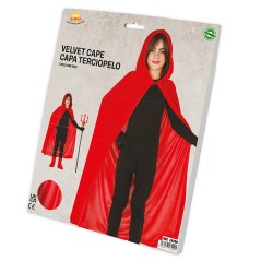 Capa roja con capucha infantil 100 cm-Tus Disfraces