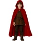 Capa roja con capucha infantil 100 cm