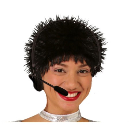 Auriculares microfono diadema cabeza cantante