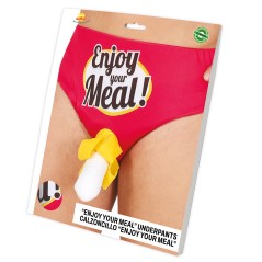 Calzoncillo gracioso Enyoy your meal adulto-Tus Disfraces Baratos