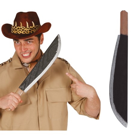 Machete asesino carnicero 53 cm aventurero-Tus disfraces baratos